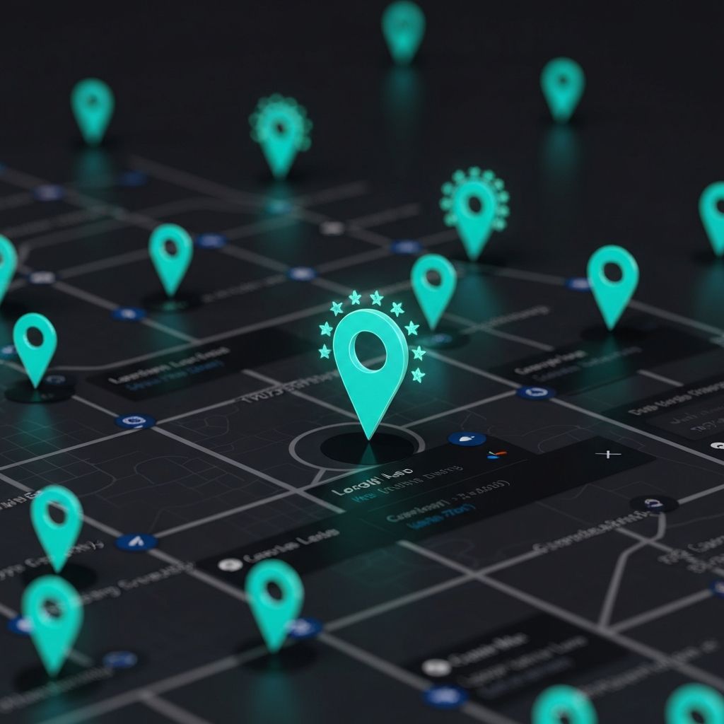 Google Maps local pack showing business dominating local search results